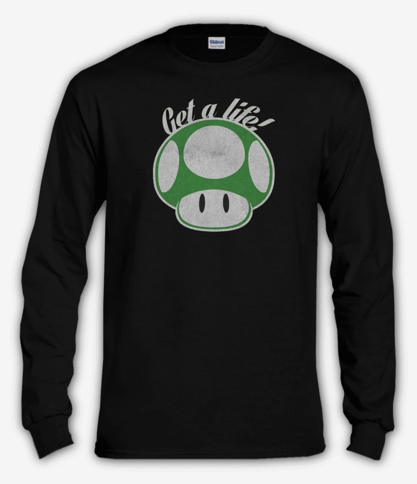 Polera manga larga Negro de Get a life