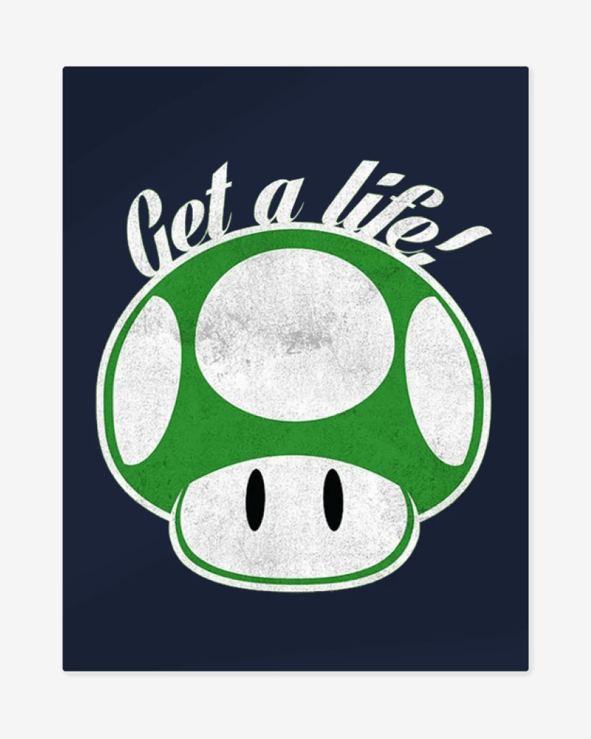 Print metalico Azul Marino de Get a life