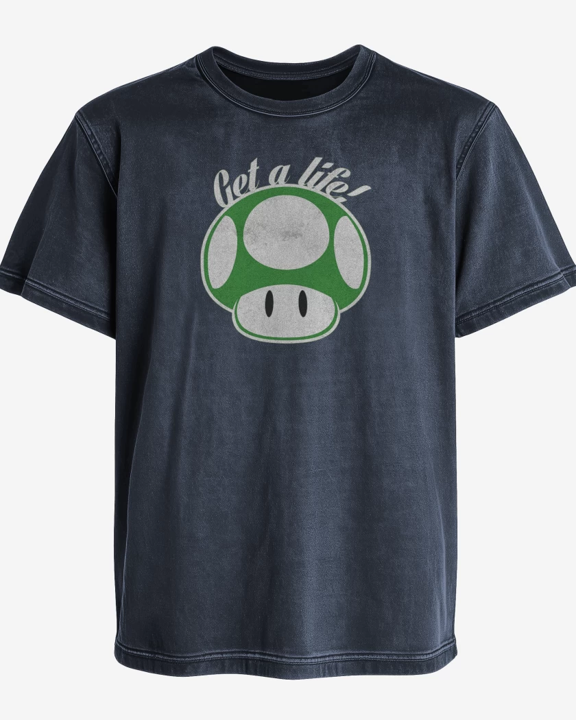 Polera desgastada Azul Marino de Get a life