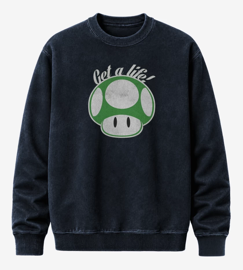 Poleron Polo Acid Wash Azul Marino de Get a life