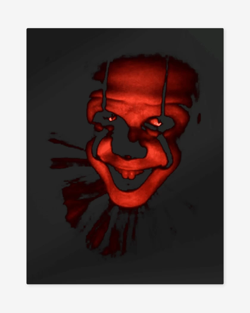 Print metalico Negro de Payaso bailarin