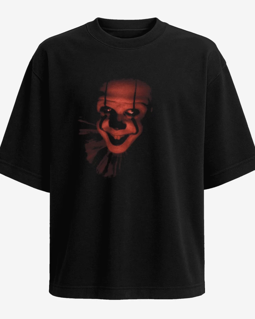 Polera Oversize Negro de Payaso bailarin
