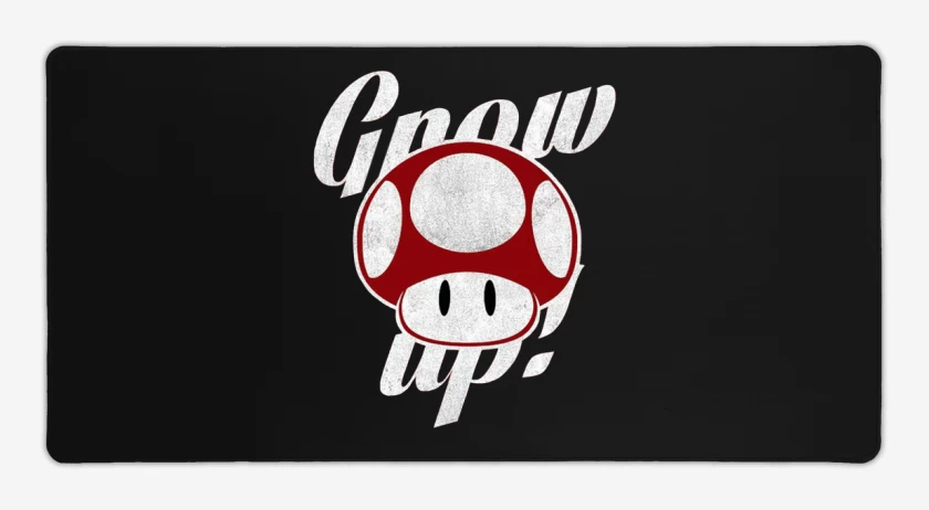 Mouse pad Gamer Negro de Grow up
