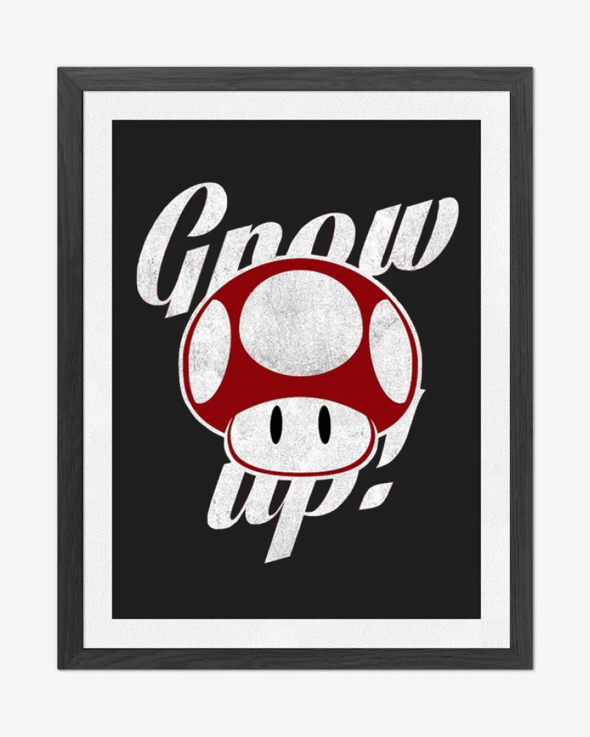 Cuadro decorativo Negro de Grow up