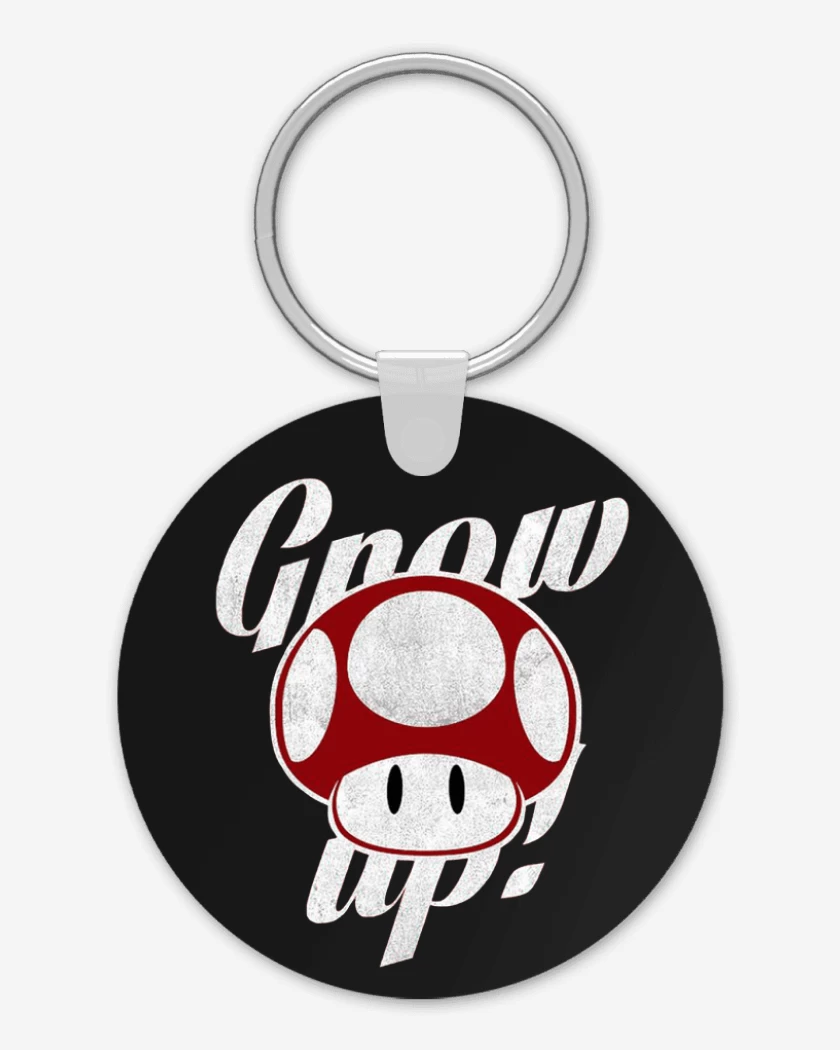 Llavero Negro de Grow up