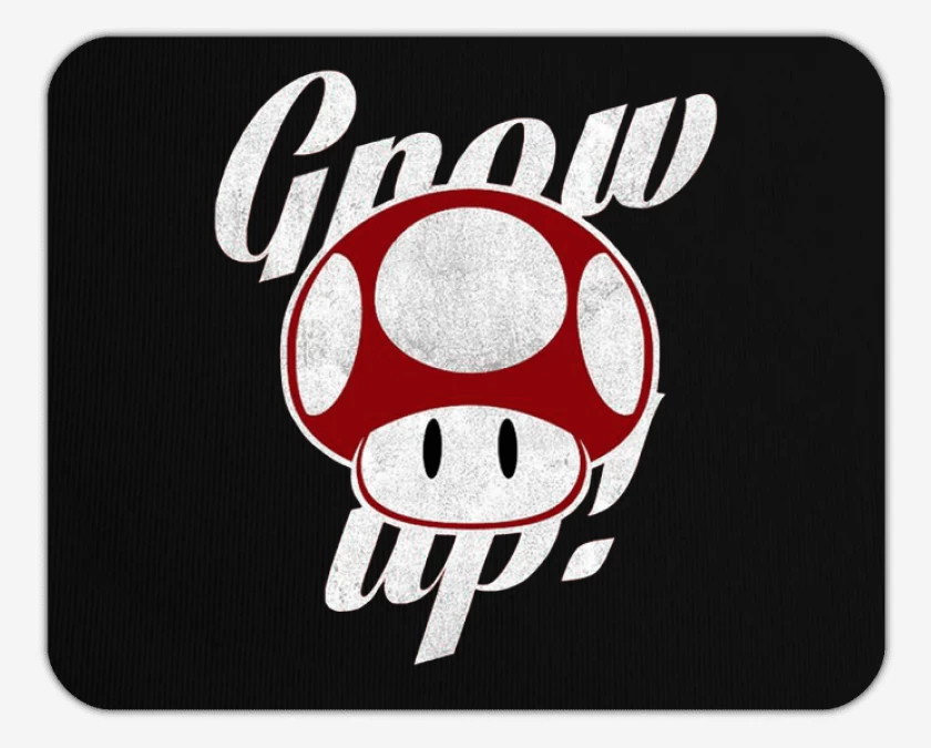 Mousepad Negro de Grow up