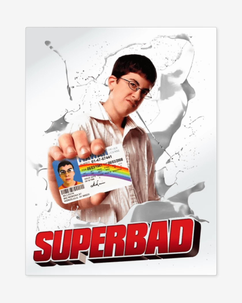 Print metalico Blanco de McLOVIN 2