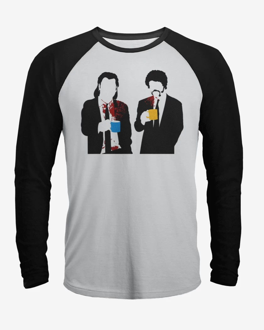Polera Raglan Blanco / Negro de Pulp 7