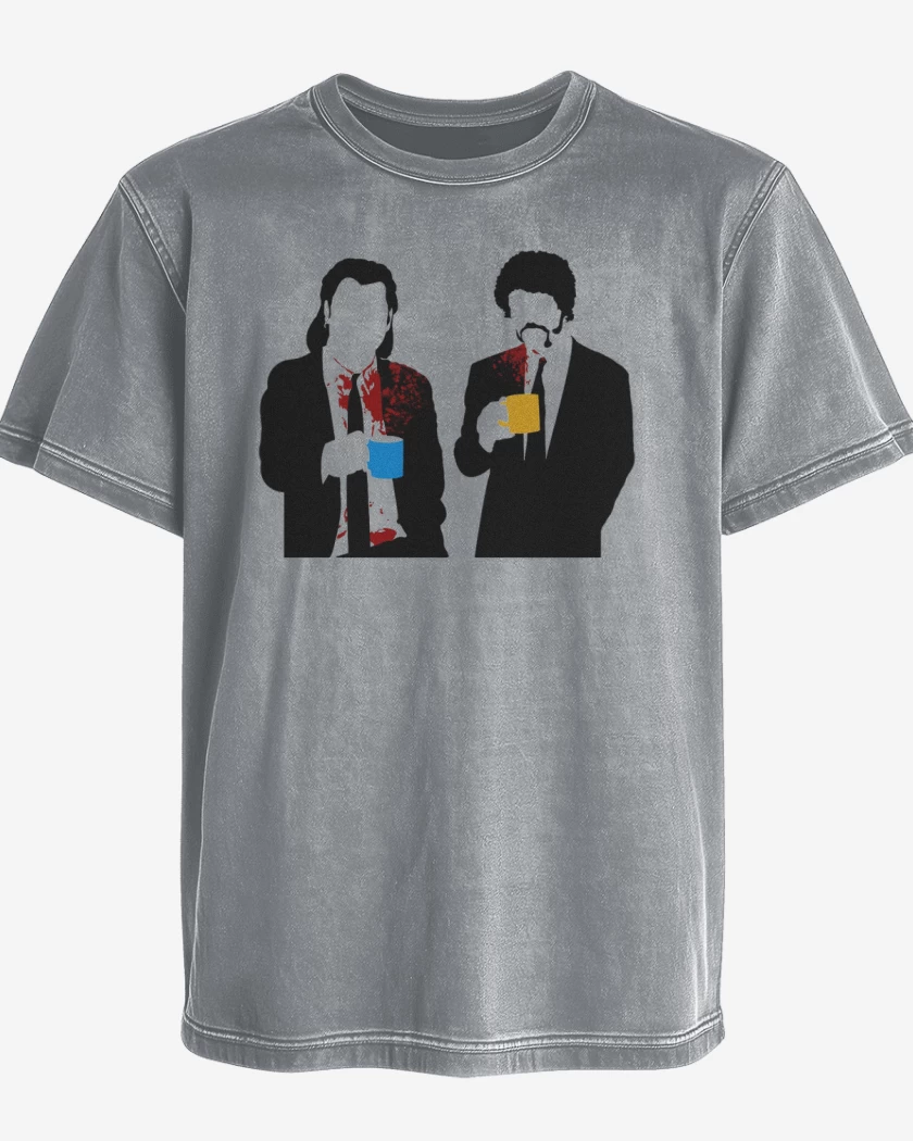 Polera desgastada Gris Melange de Pulp 7