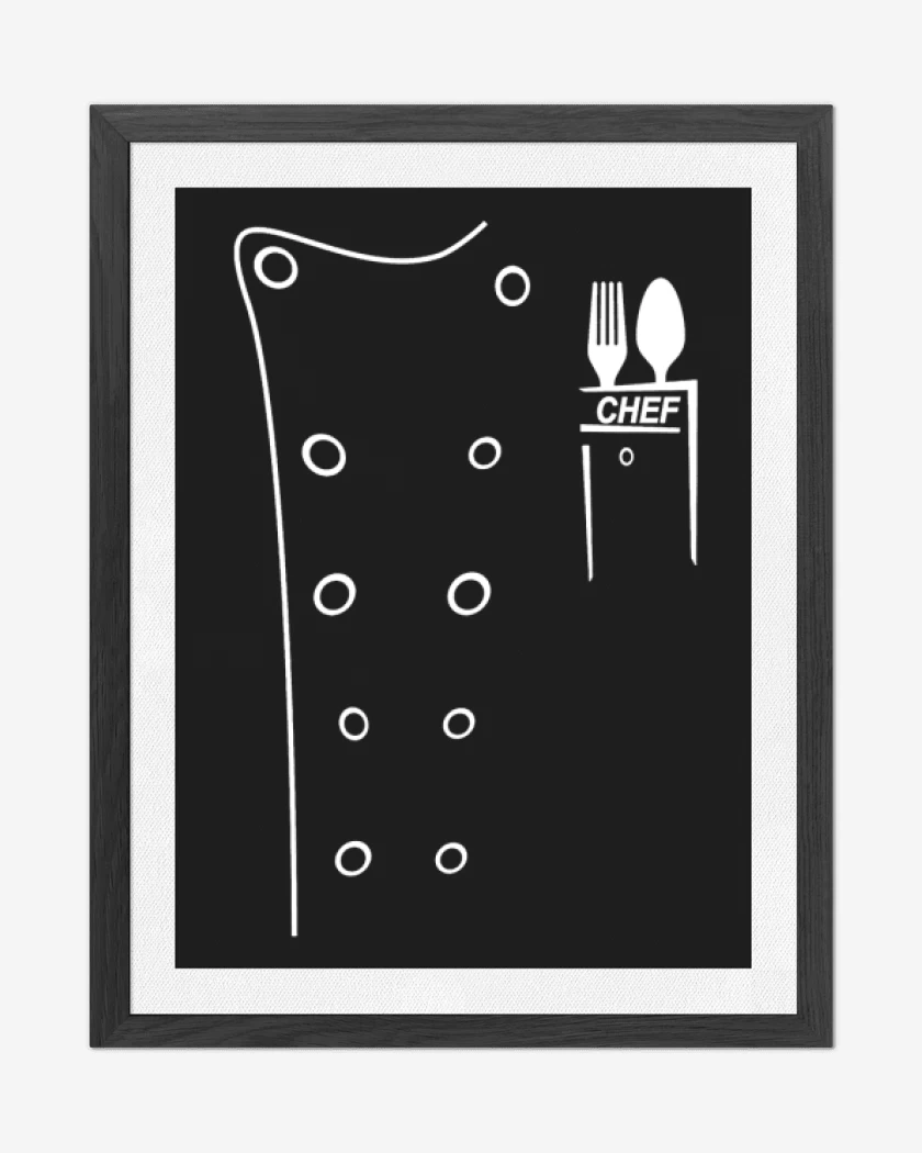 Cuadro decorativo Negro de Chef