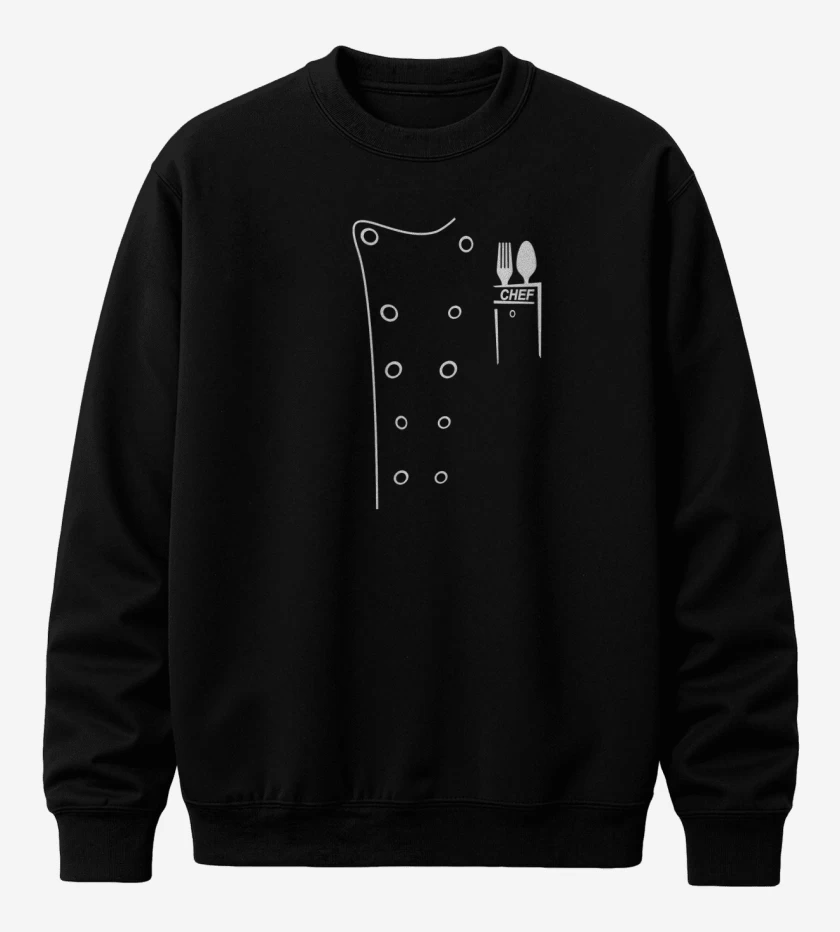 Poleron polo Negro de Chef