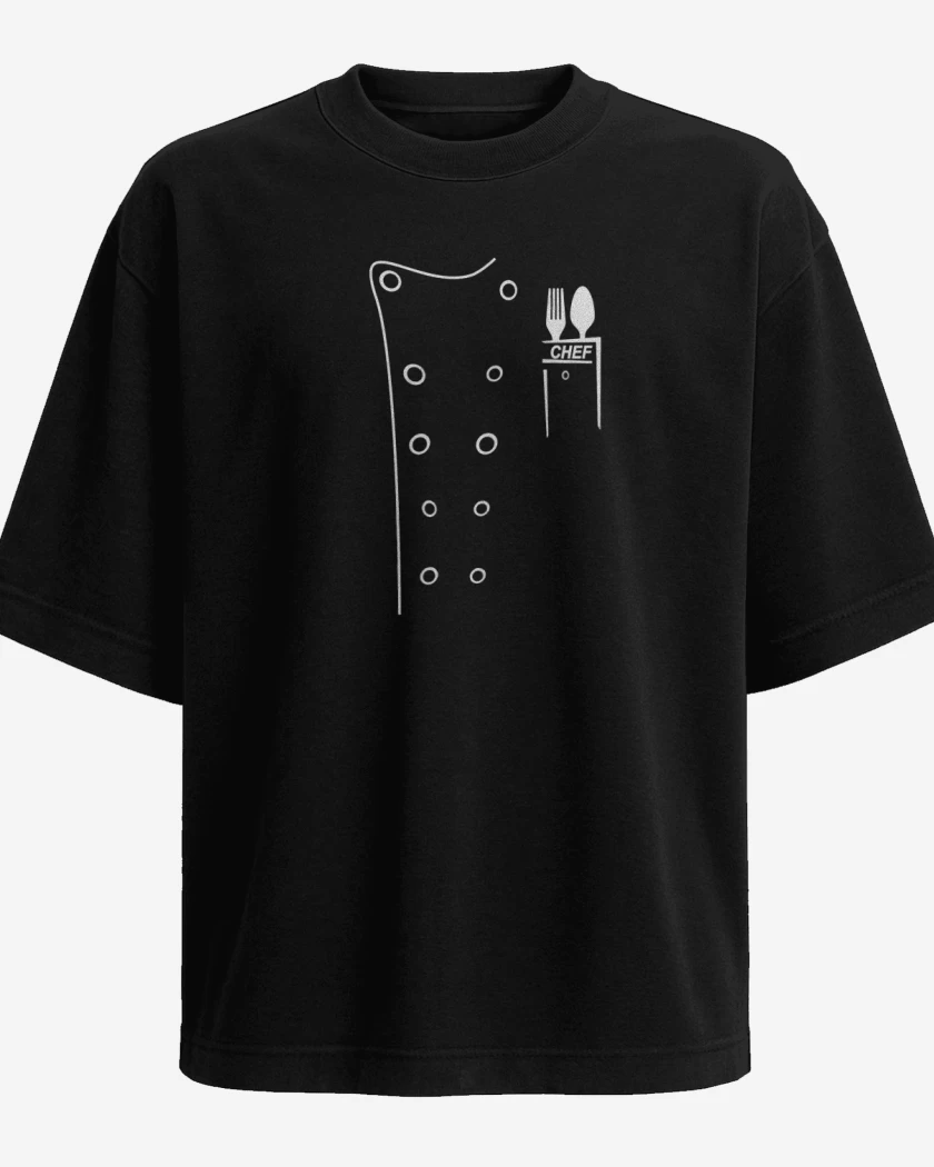 Polera Oversize Negro de Chef