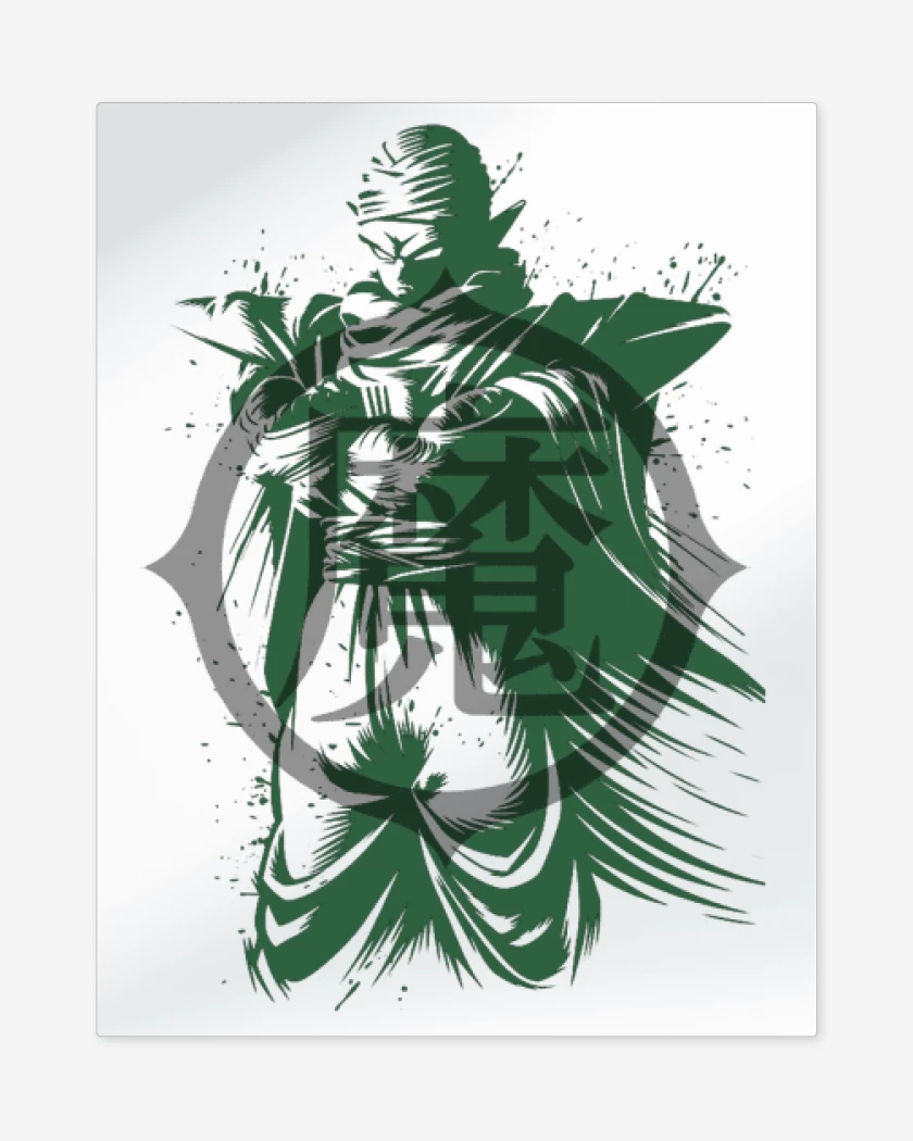 Print metalico Blanco de Piccolo