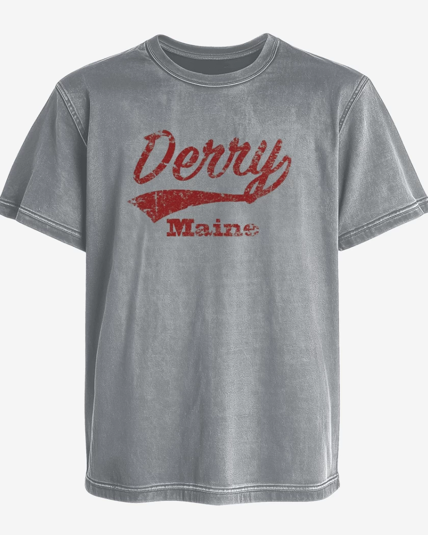 Polera desgastada Gris Melange de Derry