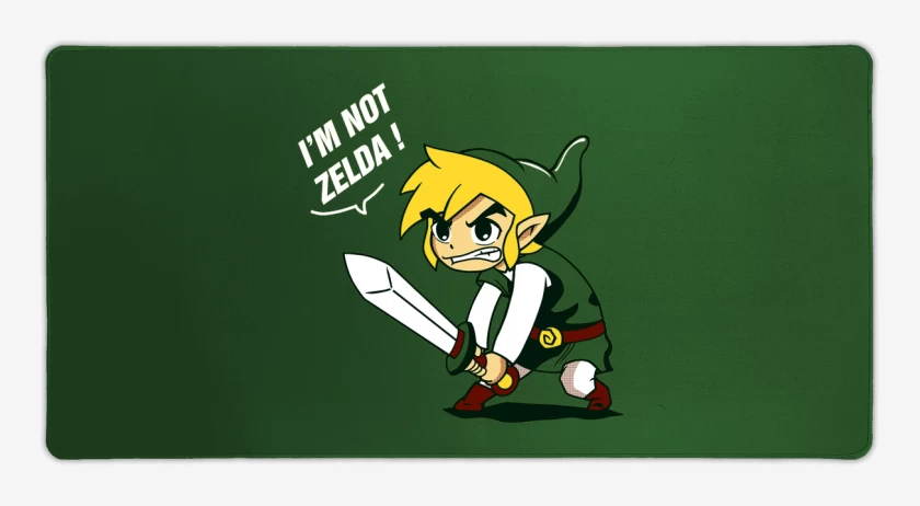 Mouse pad Gamer Verde jade de No soy zelda