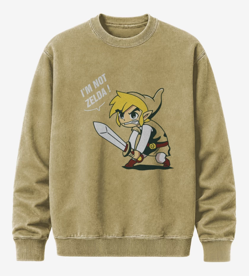 Poleron Polo Acid Wash Beige de No soy zelda