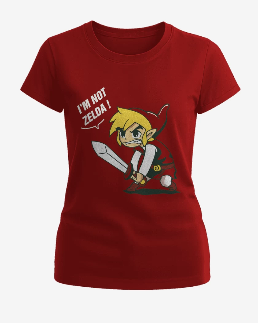Polera de Mujer Rojo de No soy zelda