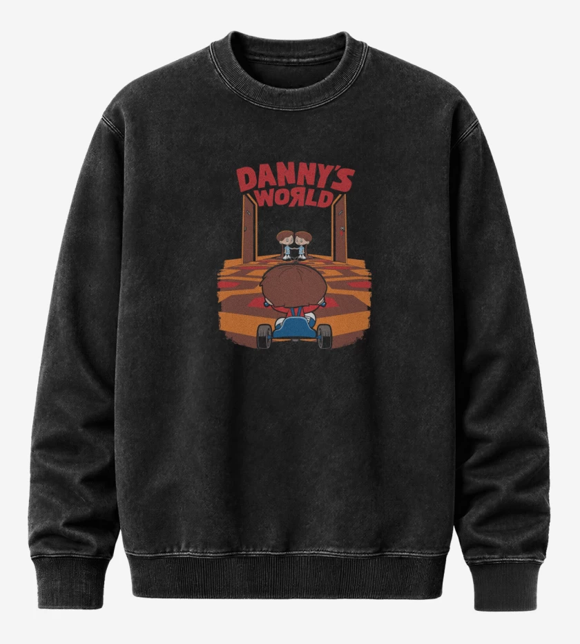 Poleron Polo Acid Wash Negro de Dannys World