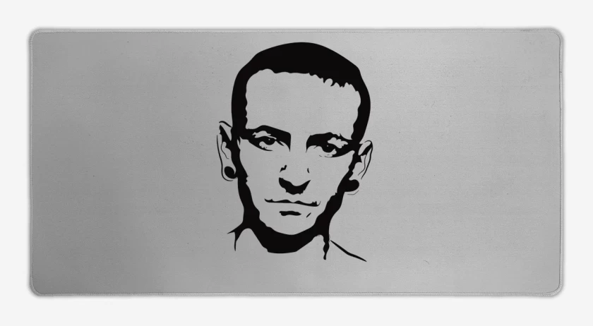 Mouse pad Gamer Gris Melange de Chester Linkin