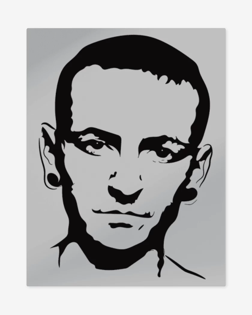 Print metalico Gris Melange de Chester Linkin