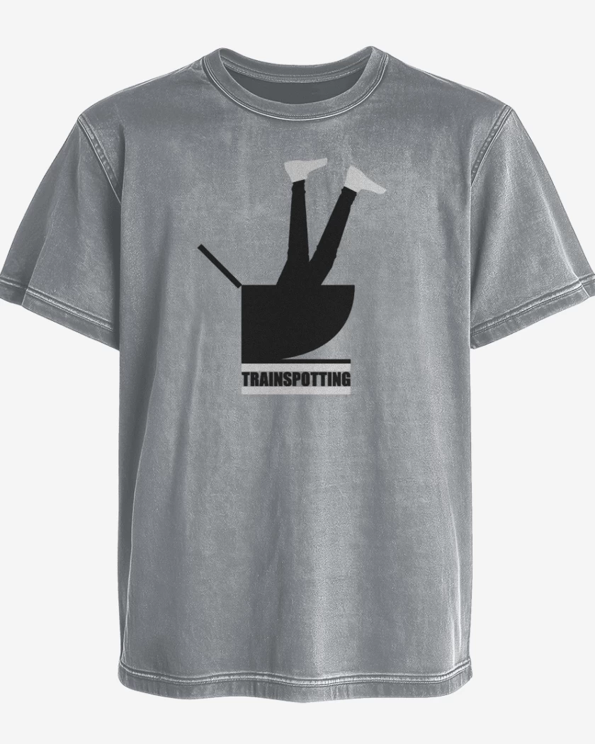 Polera desgastada Trains Taza 