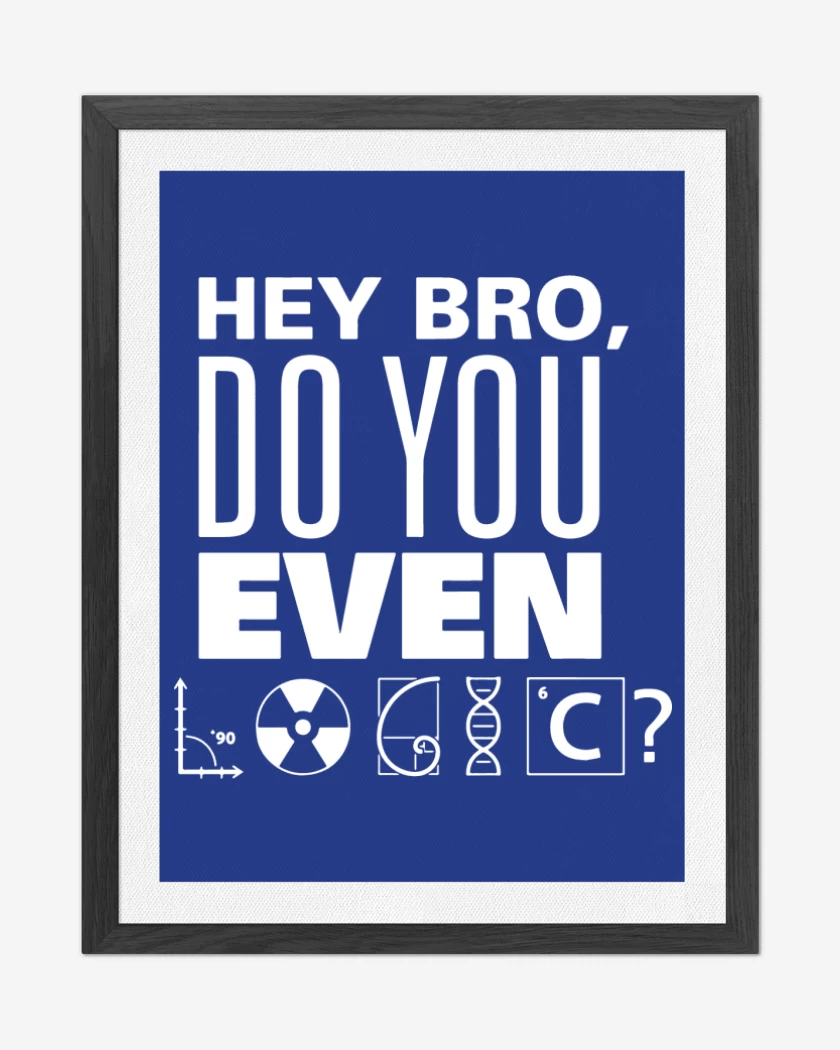 Cuadro decorativo Azul Rey de Do you even logic?