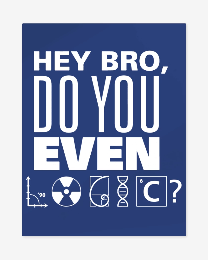 Print metalico Azul Rey de Do you even logic?