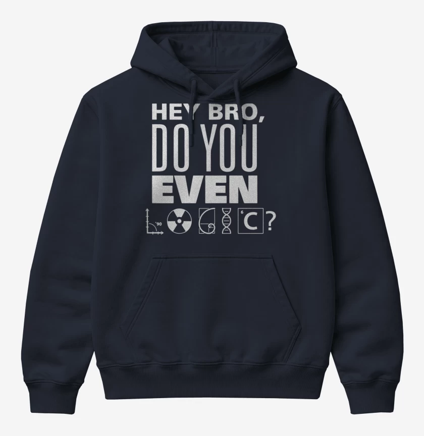 Poleron Canguro básico Azul Marino de Do you even logic?