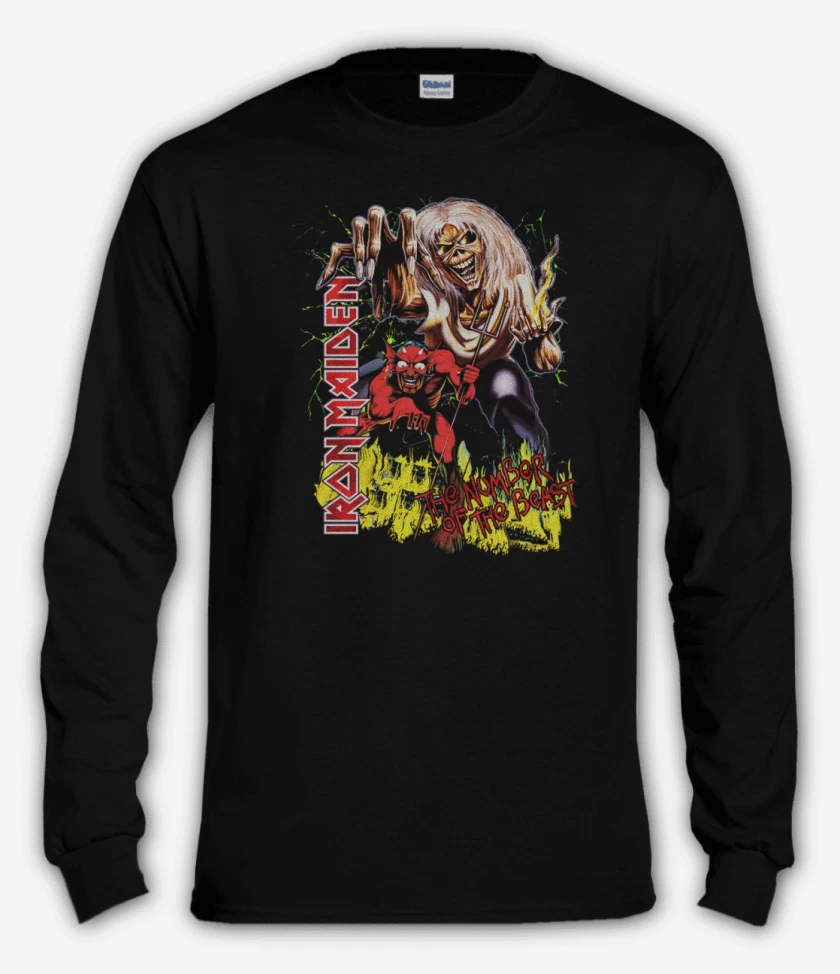 Polera manga larga The number of the beast