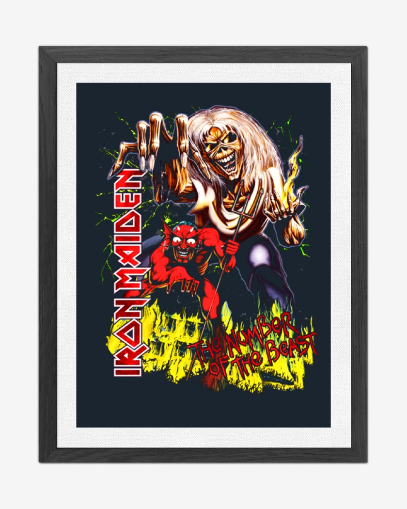 Cuadro decorativo The number of the beast