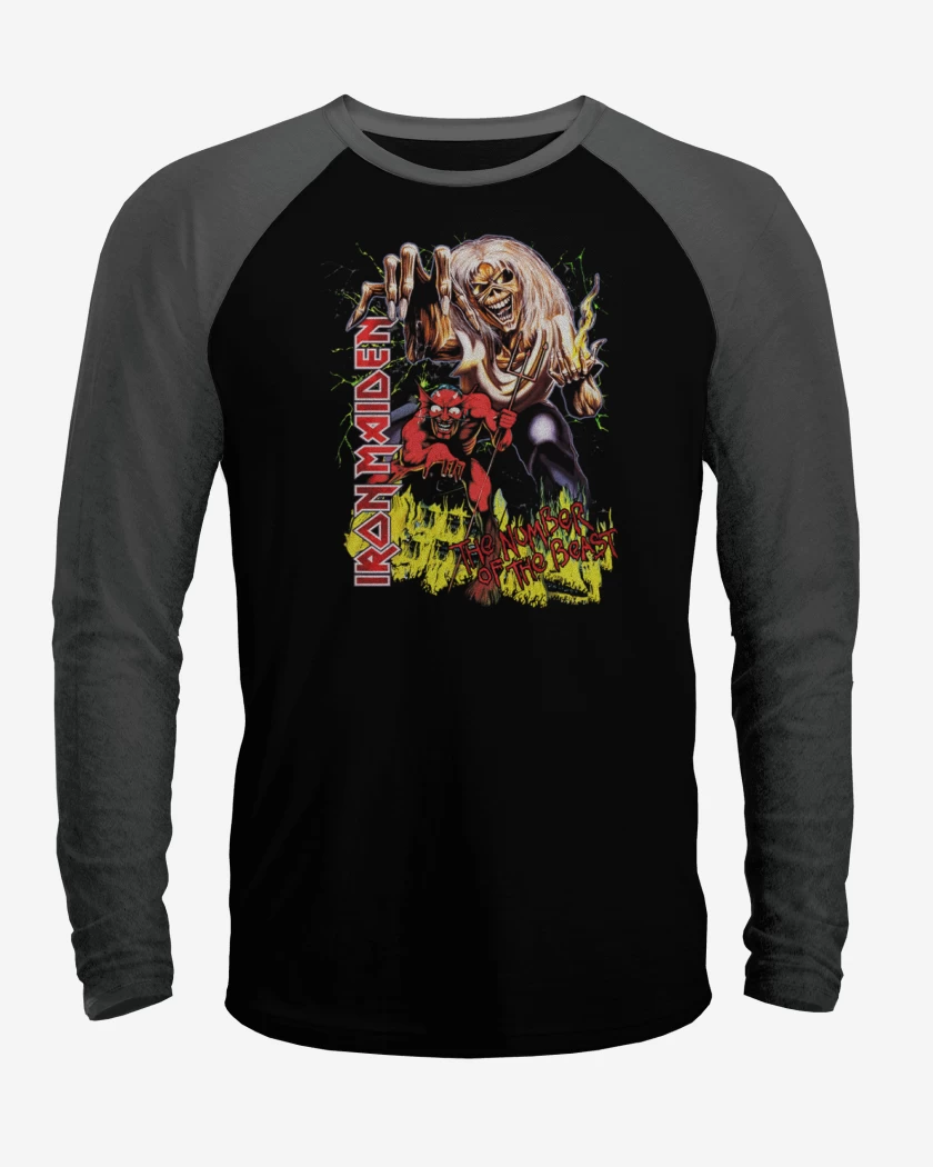 Polera Raglan The number of the beast