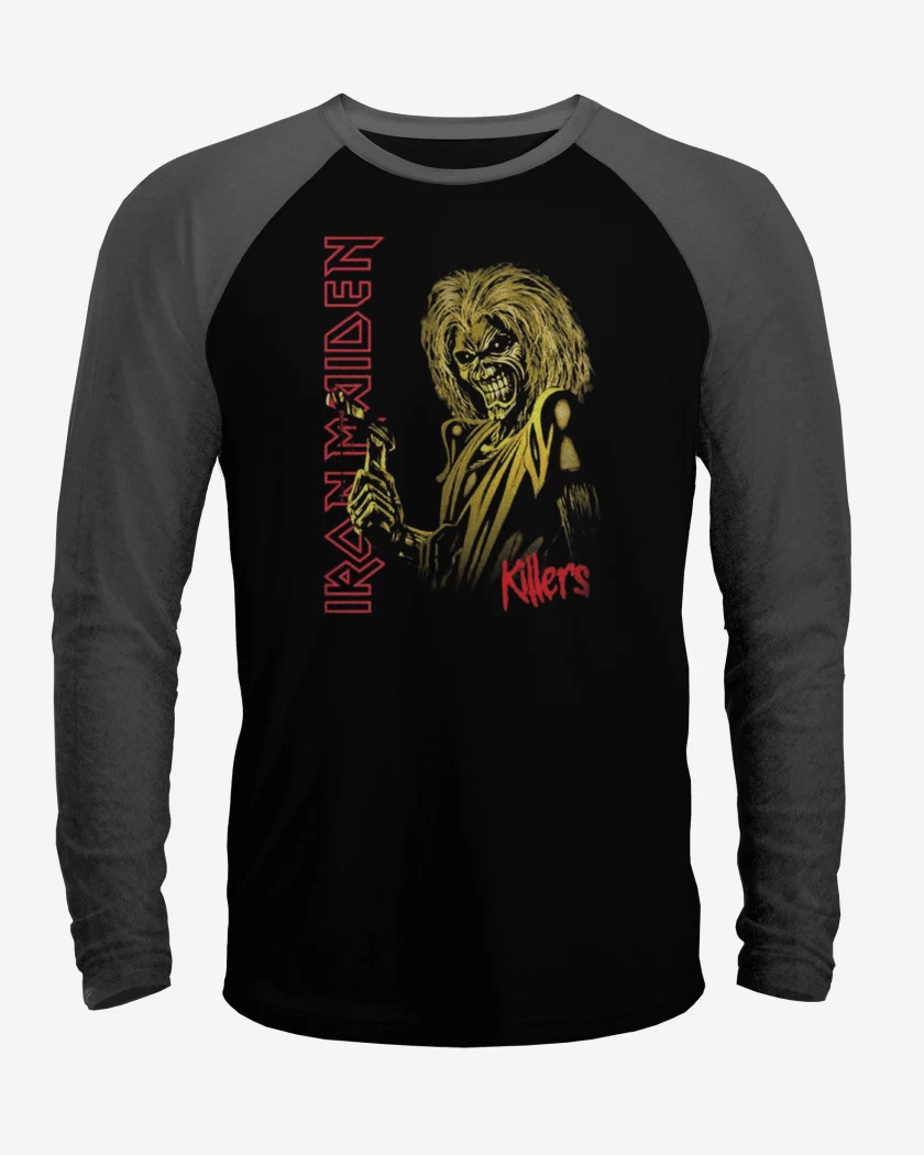 Polera Raglan Negro / Negro Heather de Killers