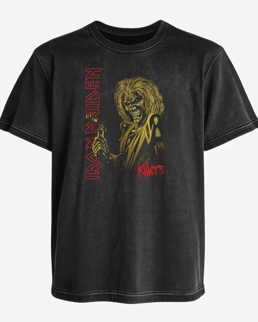 Polera desgastada Negro de Killers