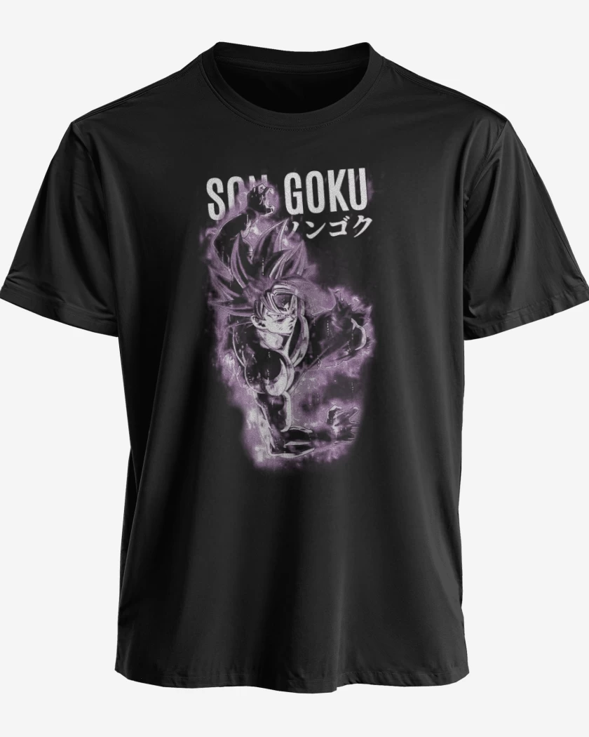 Polera premium Negro de Son goku miggate