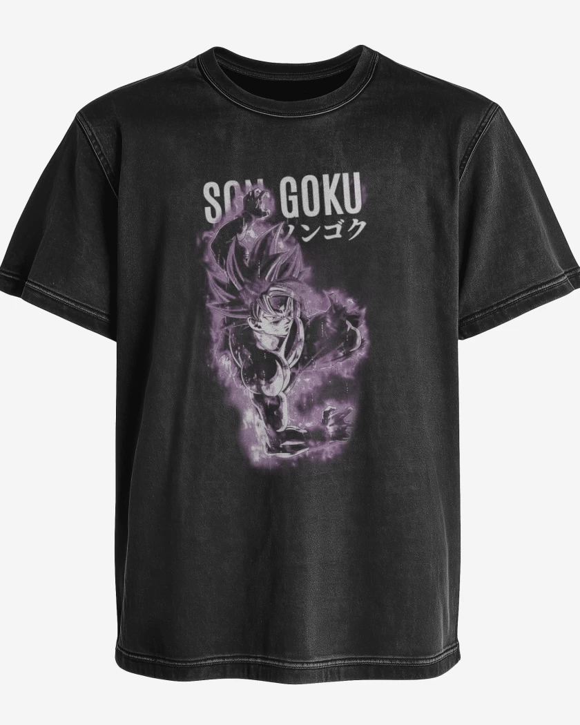 Polera desgastada Son goku miggate