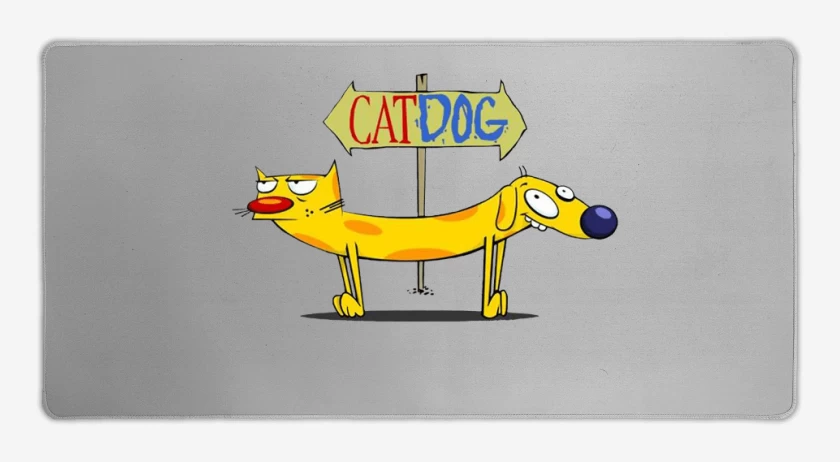 Mouse pad Gamer Gris Melange de CatDog