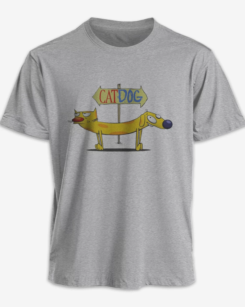 Polera Gris Melange de CatDog