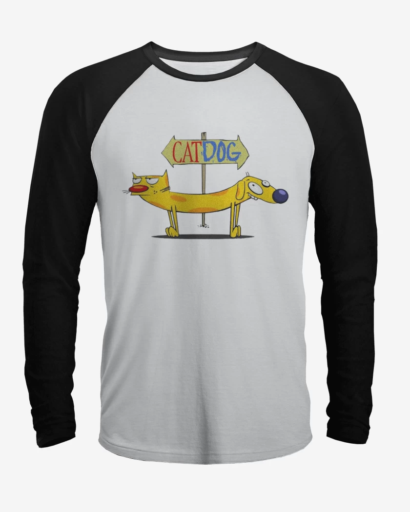 Polera Raglan CatDog
