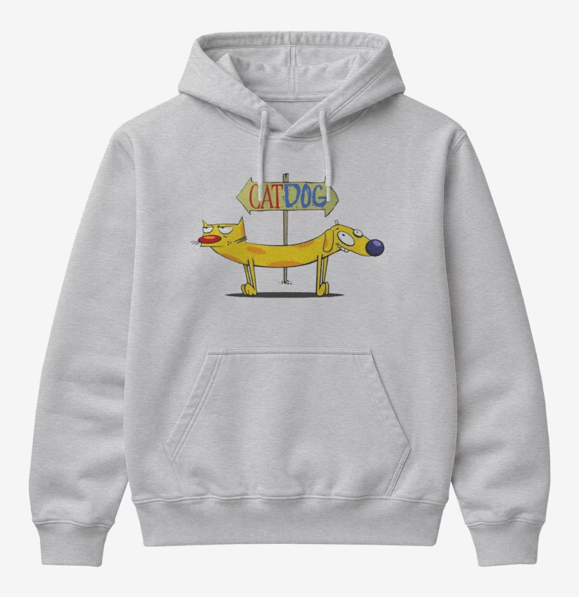 Poleron Canguro básico Gris Melange de CatDog