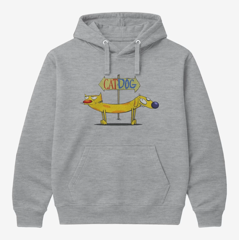 Polerón Canguro Gris Melange de CatDog