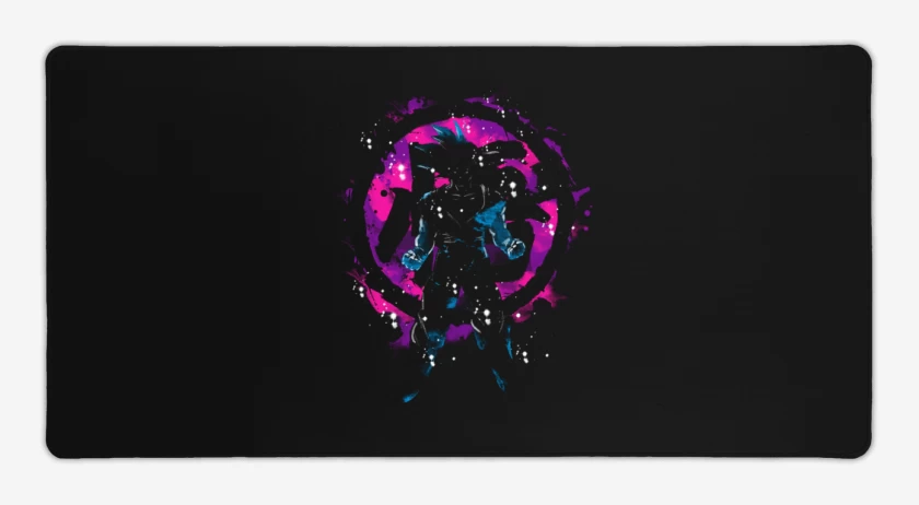 Mouse pad Gamer Negro de Hola soy goku
