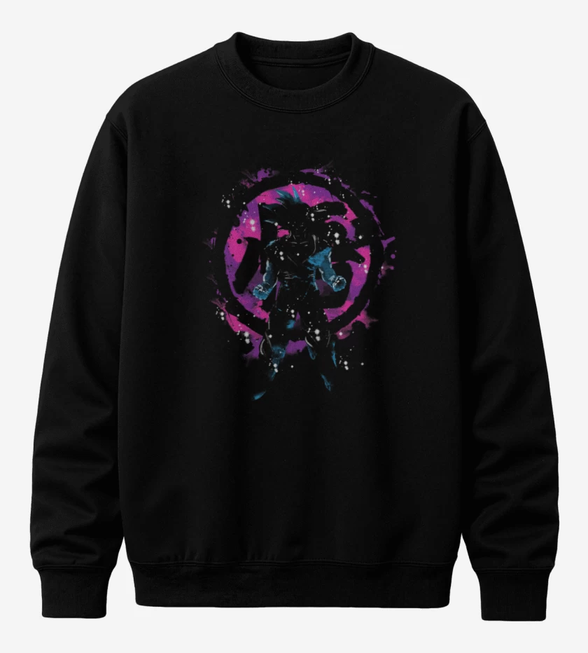 Poleron polo Negro de Hola soy goku