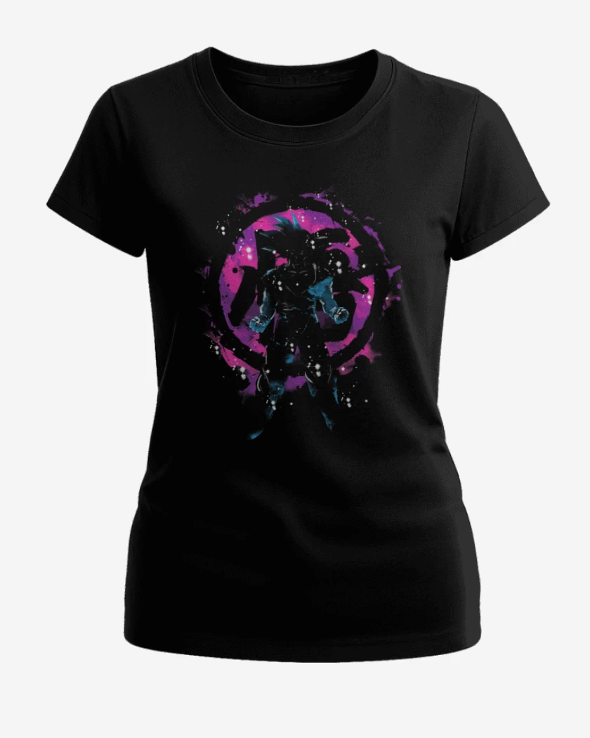 Polera de Mujer Negro de Hola soy goku