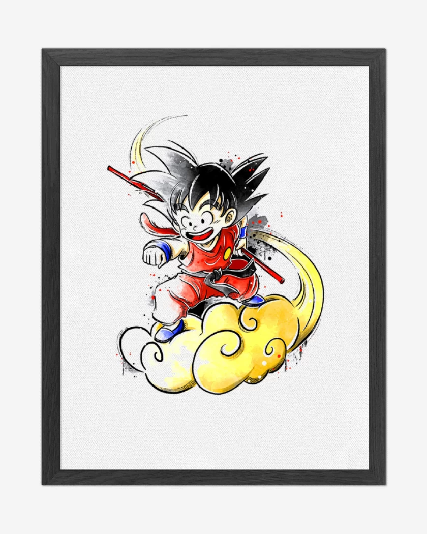 Cuadro decorativo Blanco de Goku jr