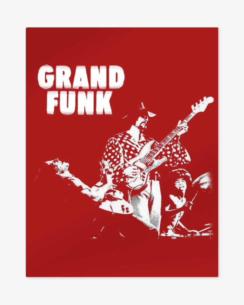 Print metalico Rojo de Grand Funk
