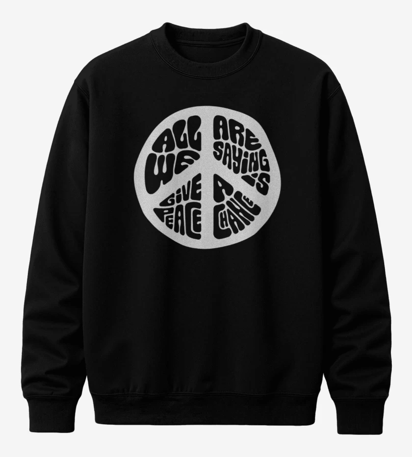 Poleron polo Negro de Oportunidad a la paz 