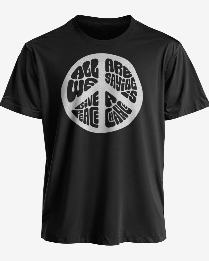 Polera premium Negro de Oportunidad a la paz 