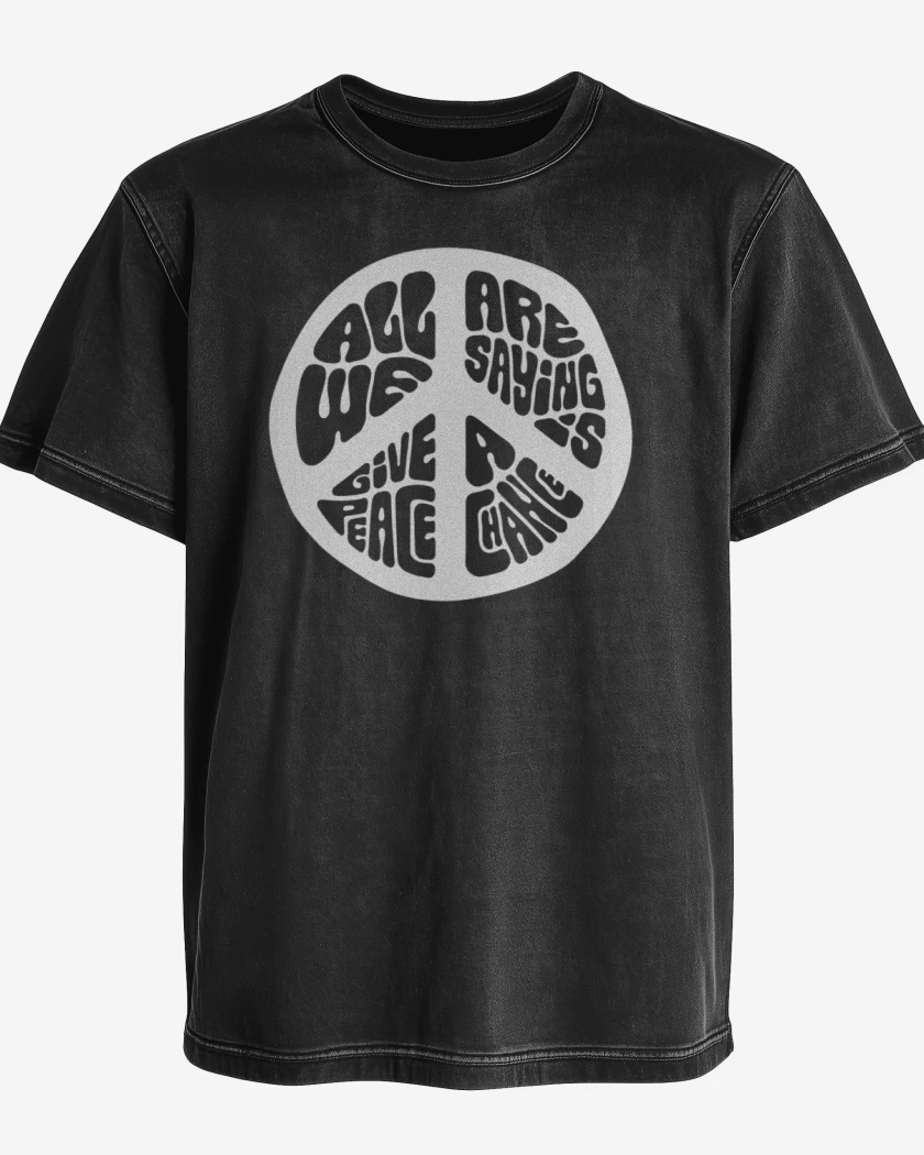 Polera desgastada Oportunidad a la paz 
