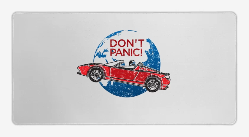 Mouse pad Gamer Blanco de Dont Panic 