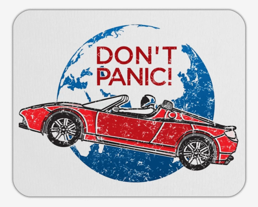 Mousepad Dont Panic 